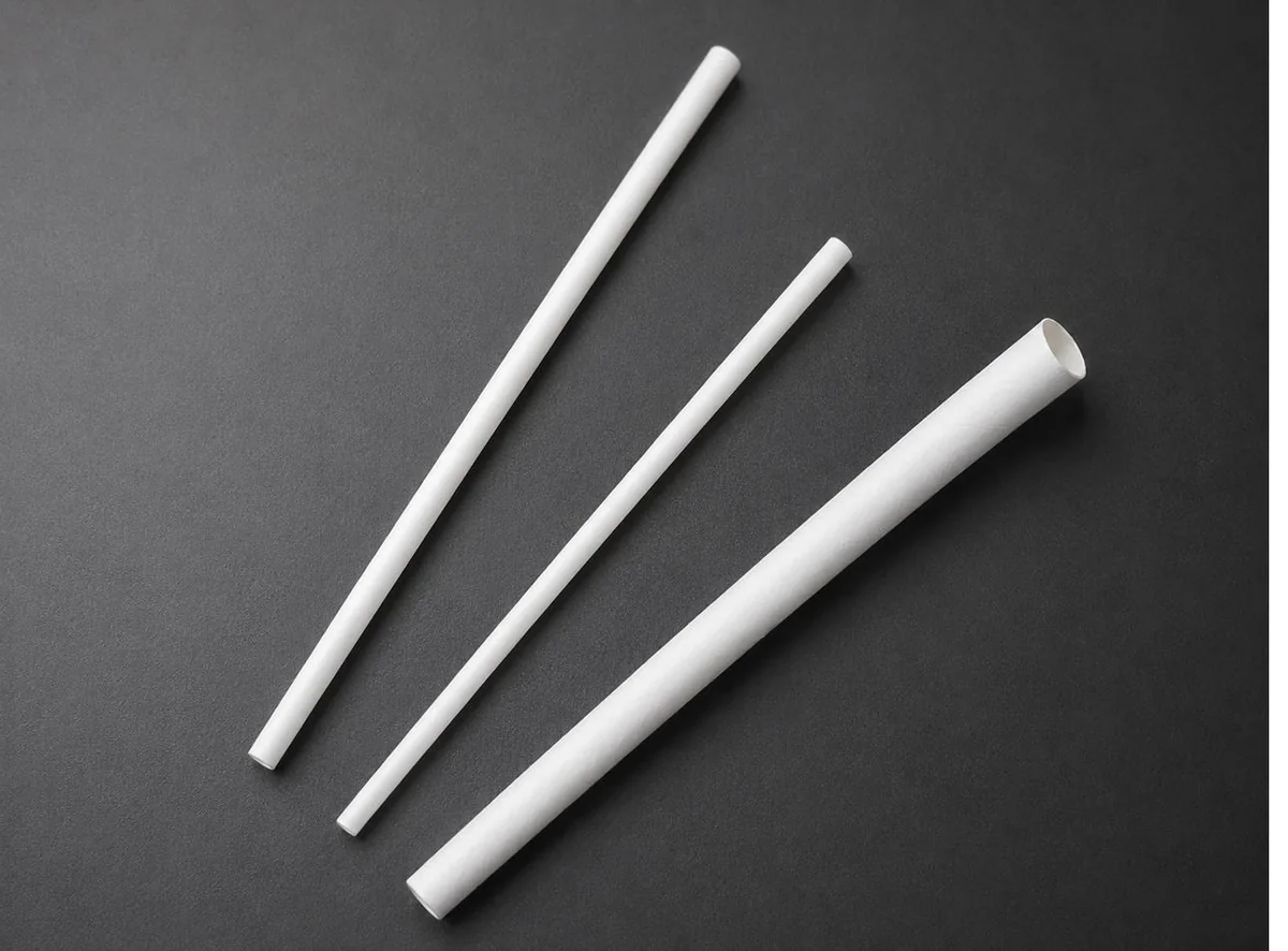 ACPP compostable cocktail straw in a short length